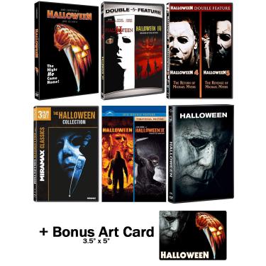 Imagem de Halloween: Ultimate 11 Movie Collection: Complete Original + Rob Zombie Remakes + 2018 Sequel DVD Series + Bonus Art Card