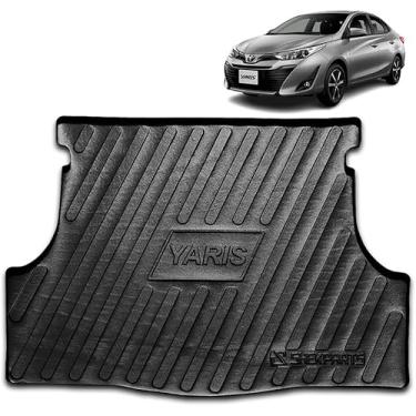 Imagem de Protetor de Porta-Malas Adaptável Yaris Sedan 2018 2019 2020 2021 Em Relevo Tapete Bandeja