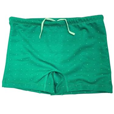 Imagem de Sunga Infantil Boxer Juvenil Verde Natação Proteção Uv Praia Piscina