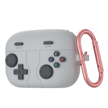 Imagem de Nova capa protetora de silicone estilo botão de console de jogos 3D adequada para Sony Linkbuds S Capa protetora de silicone macio antiqueda, cinza