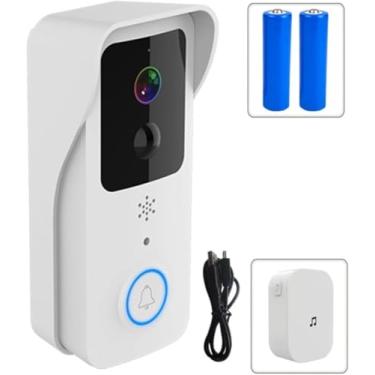 Imagem de Tuya campainha de vídeo sem fio digital visual intercom wifi 2.4g 5ghz guarda eletrônico à prova dwaterproof água 1080p câmera segurança em casa, T32-w3, e/u