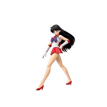 Imagem de TAMASHII NATIONS S.H. Figuarts Sailor Moon Sailor Mars Animation Color Edition (versão de revenda), aproximadamente 5,5 polegadas (140 mm), boneco pré-pintado de PVC e ABS