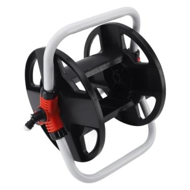 Imagem de Carrinho de Mangueira Portátil, Carrinho de Carretel de Mangueira de Jardim ABS Portátil Suporte de Mangueira de água Rack de Armazenamento de Carretel para Jardim Gramado