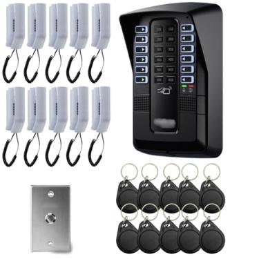 Imagem de Porteiro Coletivo Interfone Interfonia Predial Residencial 10 Pontos 10 Chaveiros Intelbras