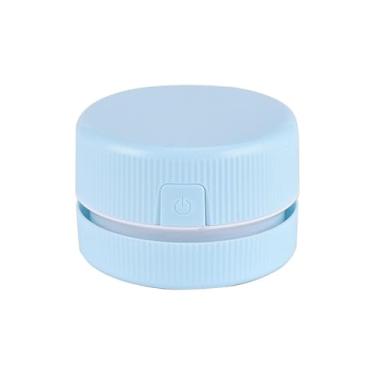 Imagem de Joucien Mini aspirador de pó compacto e portátil, limpador automático portátil para casa, versão azul com bateria