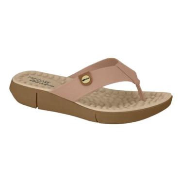 Imagem de Tamanco Feminino Modare Anabela Conforto Nude/Camel 36