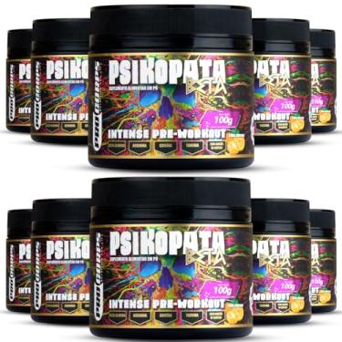 Imagem de Pro Corps Combo 10X Pré Treino Psikopata 100g Sabor Tangerina