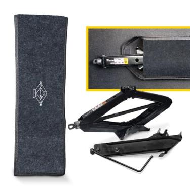 Imagem de Capa Bolsa para Macaco Mecânico Automotivo em Carpete Preto