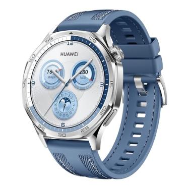 Imagem de SmartWatch, HUAWEI WATCH GT 5 46mm, Nova experiência de corrida e ciclismo, Sharp-Edged Design, Até 2 semanas de bateria, Compatível com iOS e Android, Sistema GPS integrado, Azul