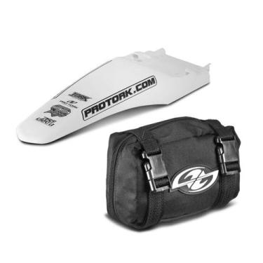 Imagem de Paralama traseiro mx2 + bag de ferramenta pro tork, BRANCO, Único
