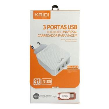 Imagem de Cabo + Carregador Turbo Para i Phone Todos Modelos, Reforçado - Kaidi
