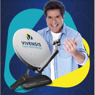 Imagem de Kit Antena Parabólica ku digital hdtv vivensis VX10