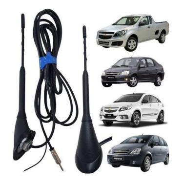 Imagem de Antena Completa Com Base+Haste+Cabo Para Carro Prisma Joy Sedan E Heat
