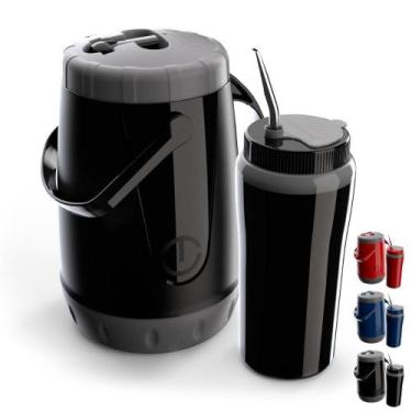 Imagem de Kit Tererê Garrafa 2,5 L Copo Térmico 650 ml Bomba Inox - Unitermi, Pr