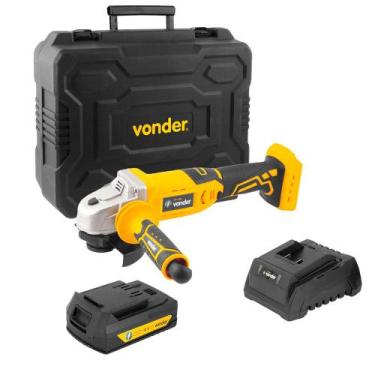 Imagem de Esmerilhadeira 4.1/2"  Bateria 18V 2AH IEV1808 Vonder, Bivolt