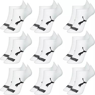 Imagem de Kit 9 Pares Meias Puma Sapatilha Algodão Cano Baixo Meia Soquete Adult
