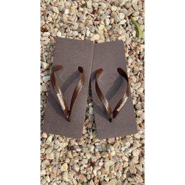 Imagem de Chinelo Brasileirinha Quadrado do N 33/34 ao 45/46, Laranja, 33/34