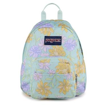 Imagem de Mini Mochila JanSport Half Pint Faded Floral Fresh Mint Tamanho 10.2L
