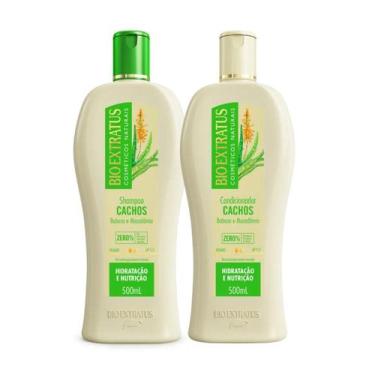 Imagem de Shampoo e Cond Cachos Bio Extratus Babosa e Macadâmia 500ml