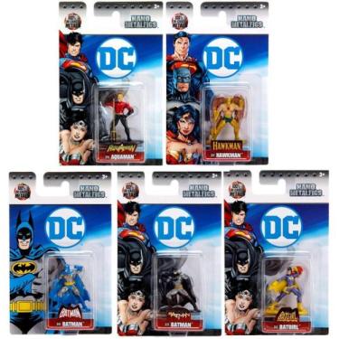 Imagem de Kit DC Super-Heróis Liga da Justica 5 Miniaturas Metalfigs - JADA, Não