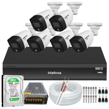 Imagem de Kit 6 Cameras de Segurança Intelbras 1220b Full Color 1080p Dvr Imhdx 