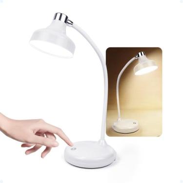 Imagem de Luminária De Mesa Escritório Quarto Clássica Para mesa de cabeceira - 