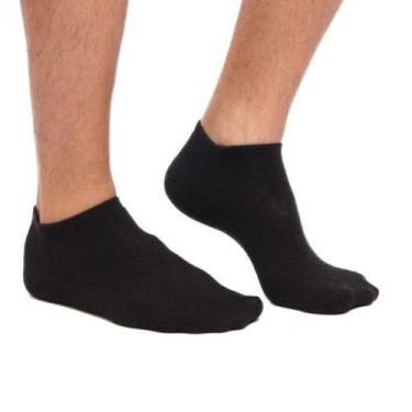 Imagem de Meia Adulta Selene Sapatilha Kit com 3 Pares Preta - 482500, Preto, 34