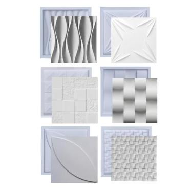 Imagem de Formas Molde Pra Gesso 3D Placa Cimentícia Fdg Abs Plástico