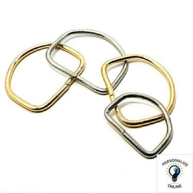 Imagem de Meia Argola Dourada 10 Unid Tamanhos 40MM - Personalize Online 