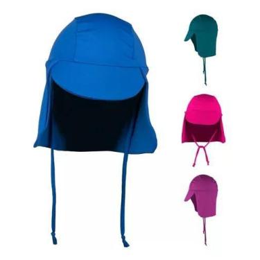 Imagem de Chapéu Boné Infantil Uv50+ Proteção Solar Calor Verão com Aloe Vera Bb