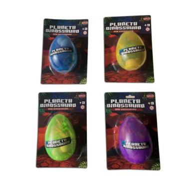 Imagem de 4 Brinquedo Kit Ovo Surpresa Planeta Dinossauro Toyng
