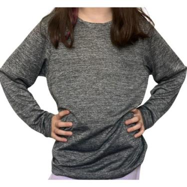 Imagem de Camiseta Infantil Dry Fit Proteção Uv35+ Manga Longa Unissex - Fix, Ci