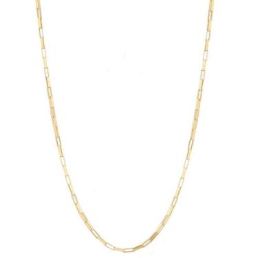 Imagem de Cordão Corrente 6.4g Elo Quadrado 60cm Ouro 18k 750 Maciço - DR Joias