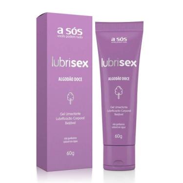 Imagem de Gel Lubrificante Beijável Lubrisex Algodão Doce - 60g - A SÓS - Á Sós
