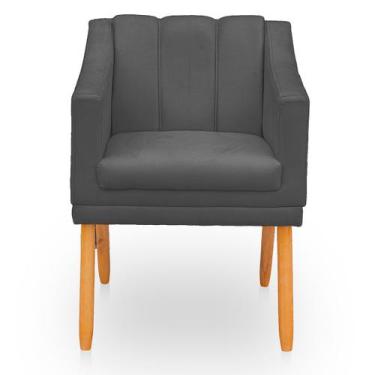 Imagem de Poltrona Cadeira para Sala Confortável e Moderna Mila Suede - BelarSto