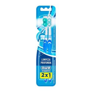 Imagem de Kit com 2 Escovas Dentais Oral-B complete Macia 40 - Oral - B