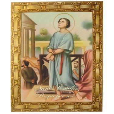 Imagem de Quadro de Santo Emílio, Mod. 01, Tam. 30x25cm. Angelus