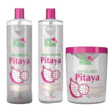 Imagem de Kit pitaya shampoo, condicionador e mascara  1l - love potion, kitpita