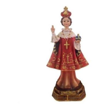 Imagem de Escultura em Resina Menino Jesus de Praga 9 Cm - SJO Artigos Religioso