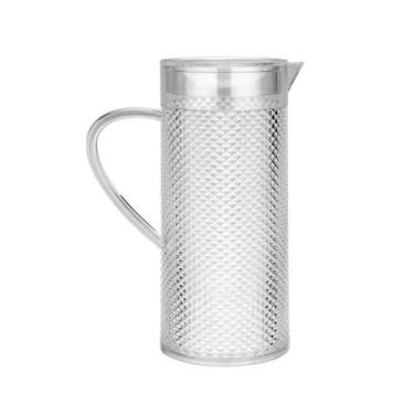 Imagem de Jarra Para Água Suco Refrescos 1,4 L Diamante Em Acrílico - Niquelart