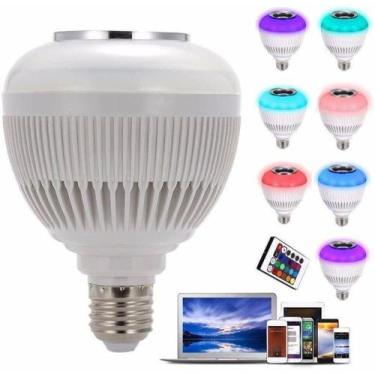 Imagem de Lampada Musical Led com Caixa de Som Bluetooth 3w Mp3 Musica - Hones