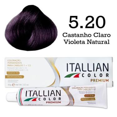 Imagem de Coloração Itallian Color 5.20 Castanho Claro Violeta Natural