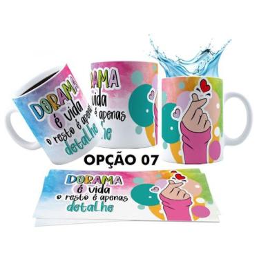 Imagem de Caneca 325ml Dorama Dorameira Currículo da Dorameira K-Drama - LARANJA