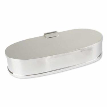 Imagem de Caixa Oval Pequena Prata - St James