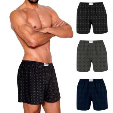 Imagem de Kit 4 Cuecas Samba Canção Microfibra Rouper Basic Masculino, multicolo