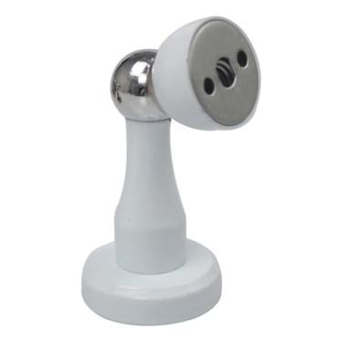 Imagem de Trava Porta Magnético Ima Piso Parede Prendedor Segura Forte (Branco)