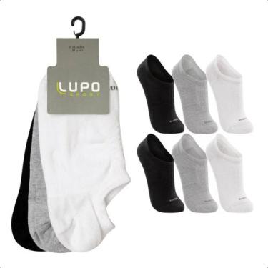 Imagem de Meia Lupo Cano Baixo Kit Com 3 Pares Algodão Original  - Lupo Sport, M
