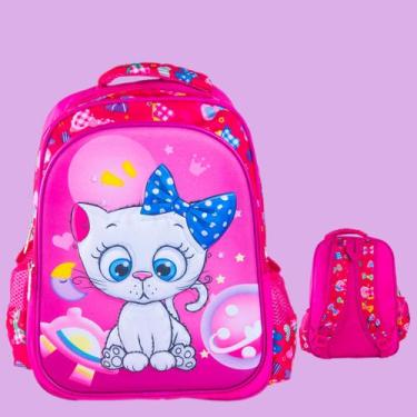 Imagem de Mochila Infantil Escolar Bolsa Infantil Menina Passeio Resistente Impe