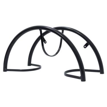 Imagem de Suporte Fixo Para Mangueira de Jardim Aço Reforçado Com Kit Instalação