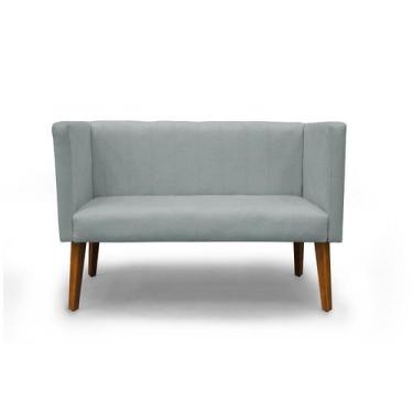 Imagem de Namoradeira Decorativa Barcelona Suede Cinza Claro - Casa & Estofados 